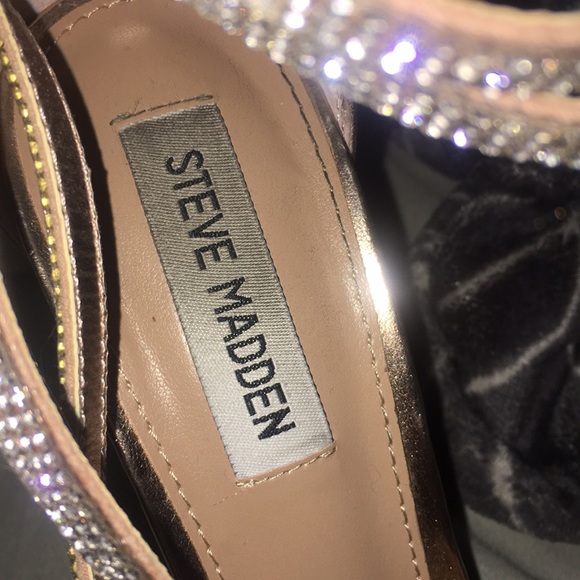Steve Madden rose gold sparkly heels - Picture 3 of 4
